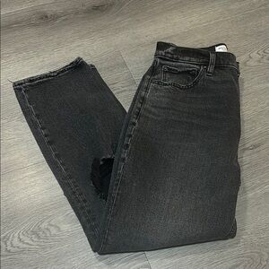 Abercrombie & Fitch The Ankle Straight Ultra High Rise Jeans